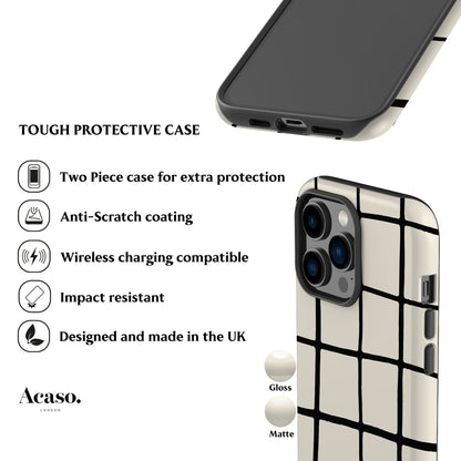 Grid Pattern Phone Case