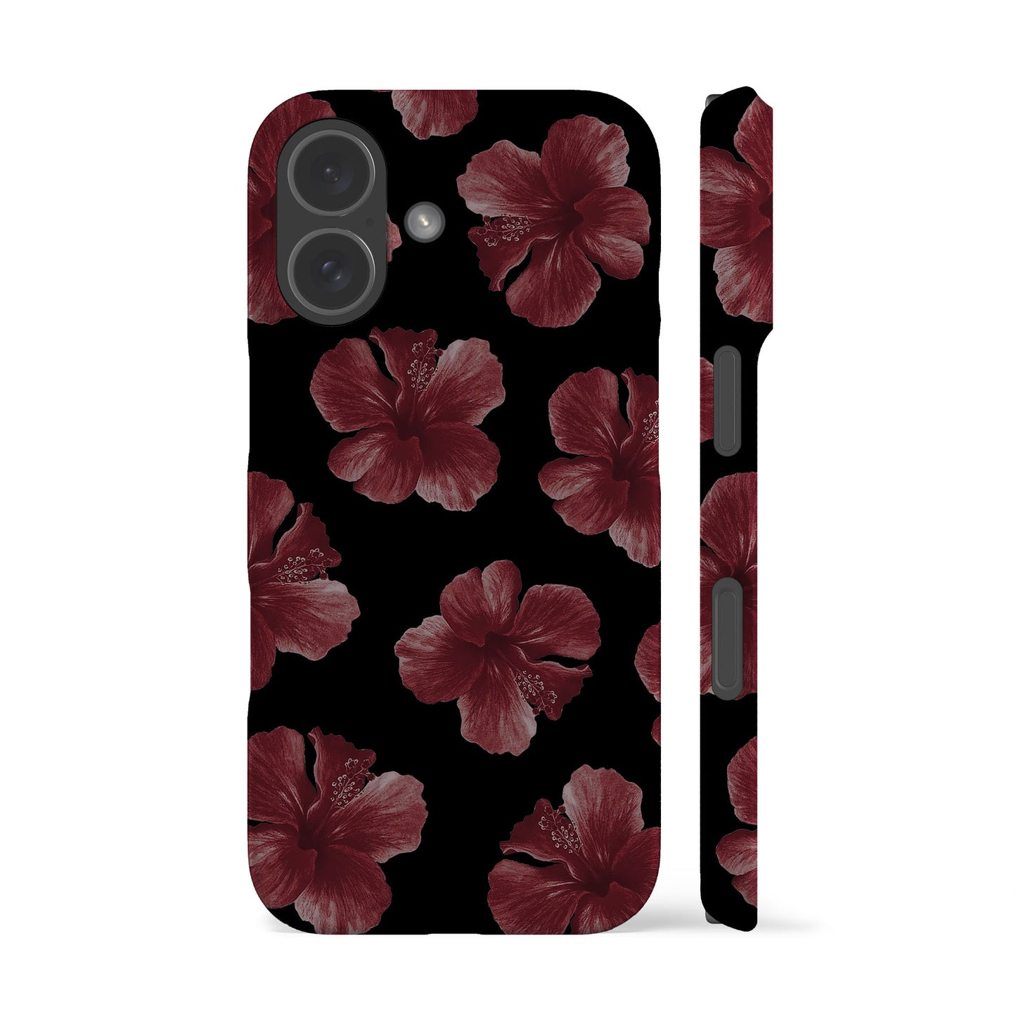 Hibiscus Black Phone Case