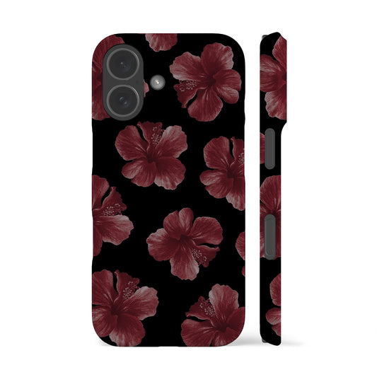 Hibiscus Black Phone Case