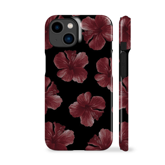Hibiscus Black Phone Case
