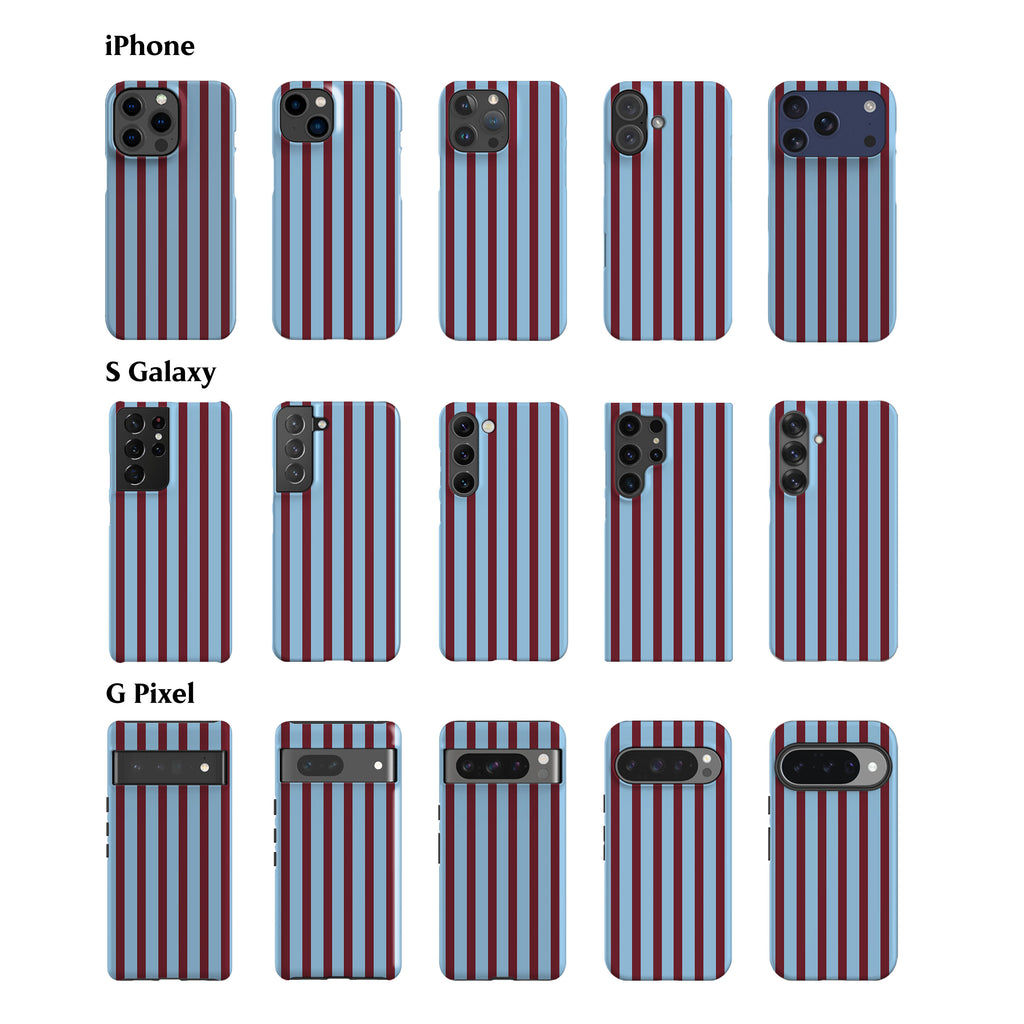 Ibiza Blue Stripes Phone Case