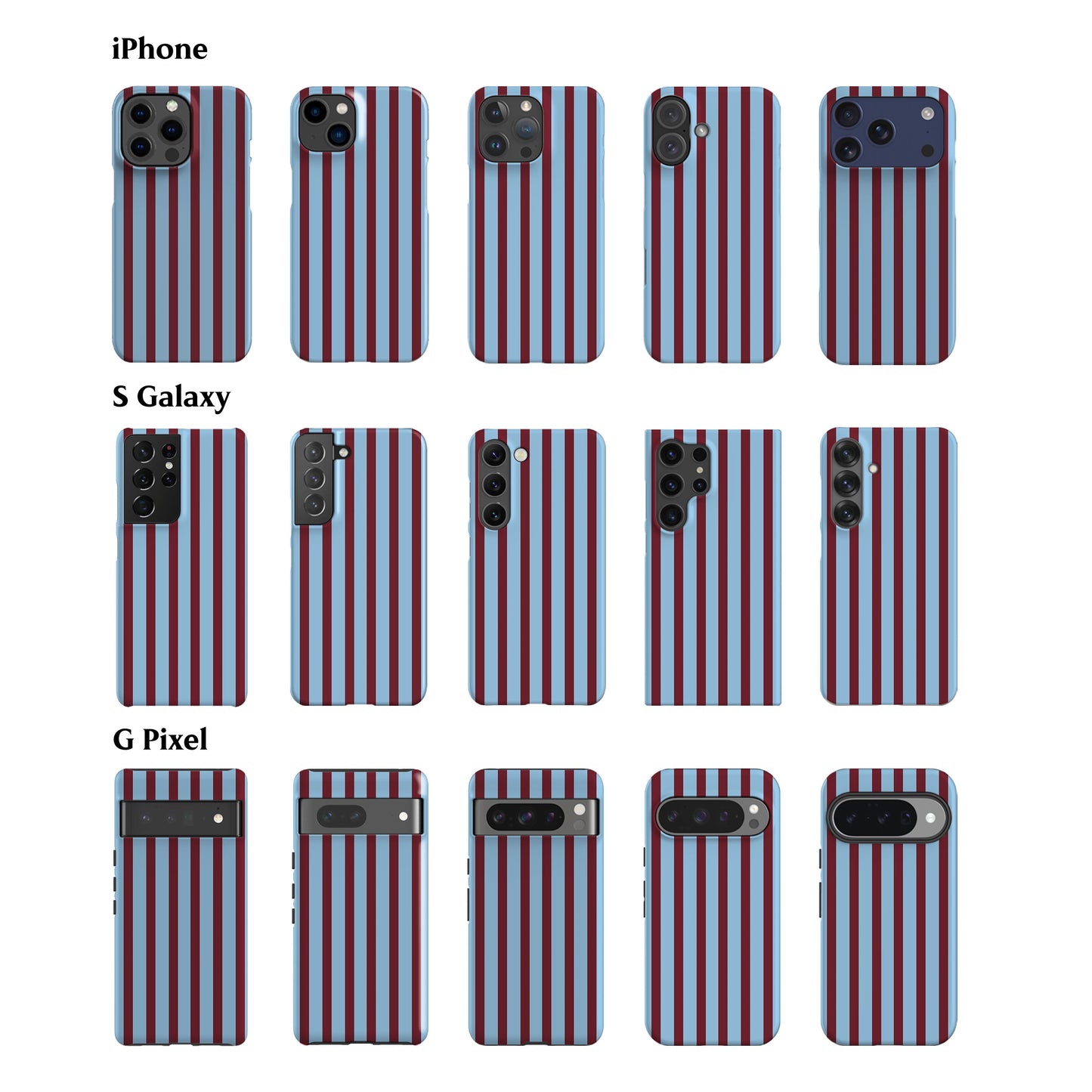 Ibiza Blue Stripes Phone Case