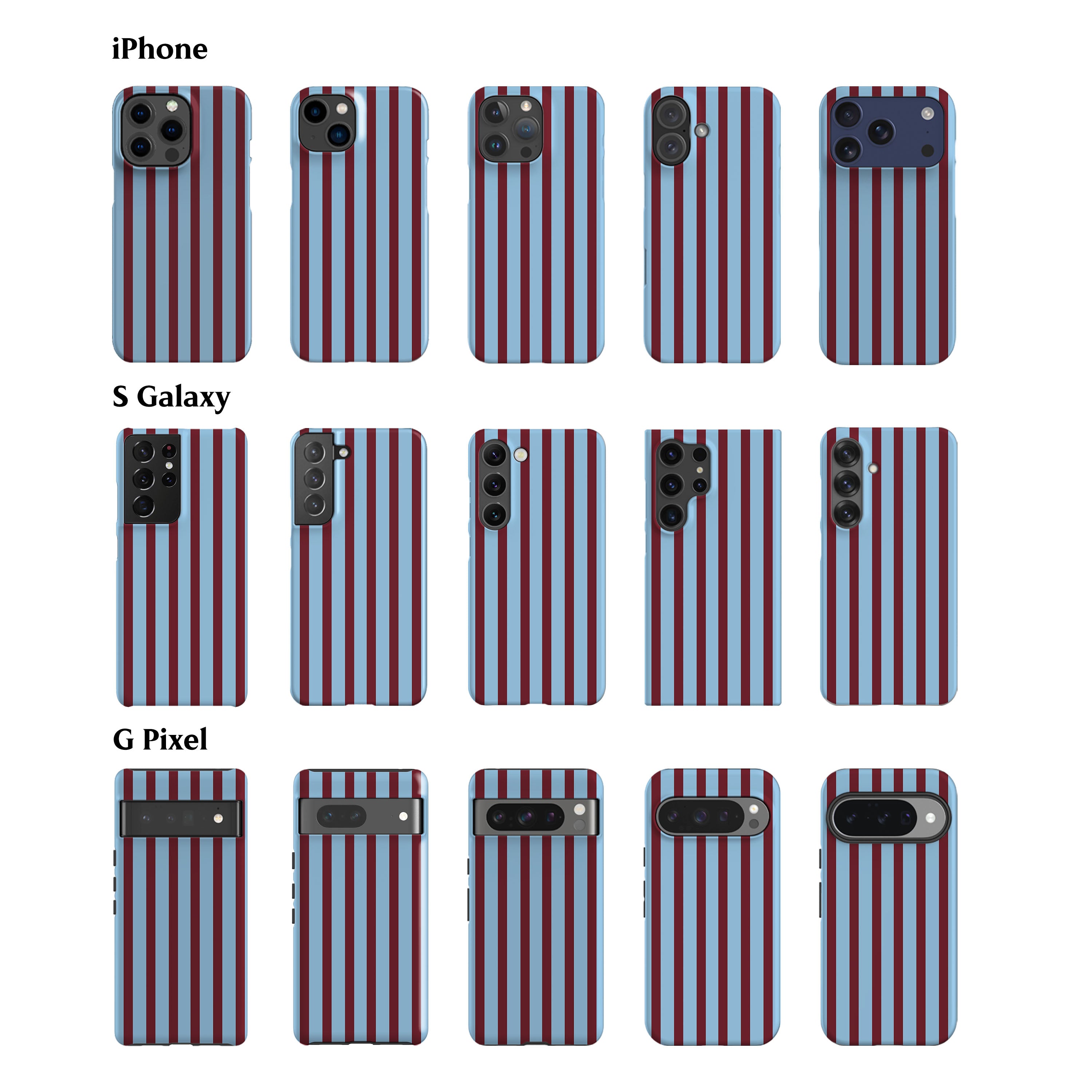 Ibiza Blue Stripes Phone Case