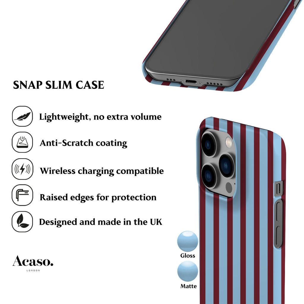 Ibiza Blue Stripes Phone Case