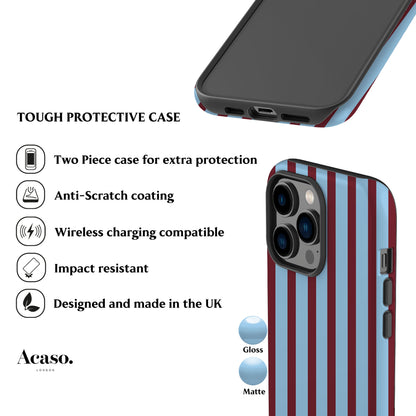 Ibiza Blue Stripes Phone Case