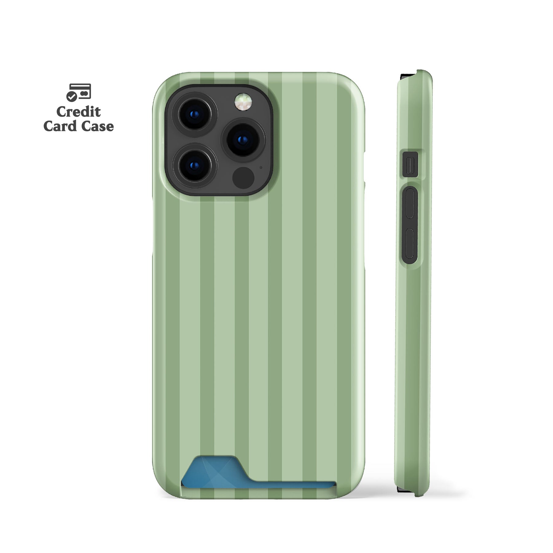 Ibiza Mint Stripes Card Case