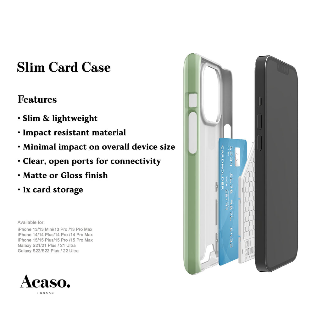 Ibiza Mint Stripes Card Case