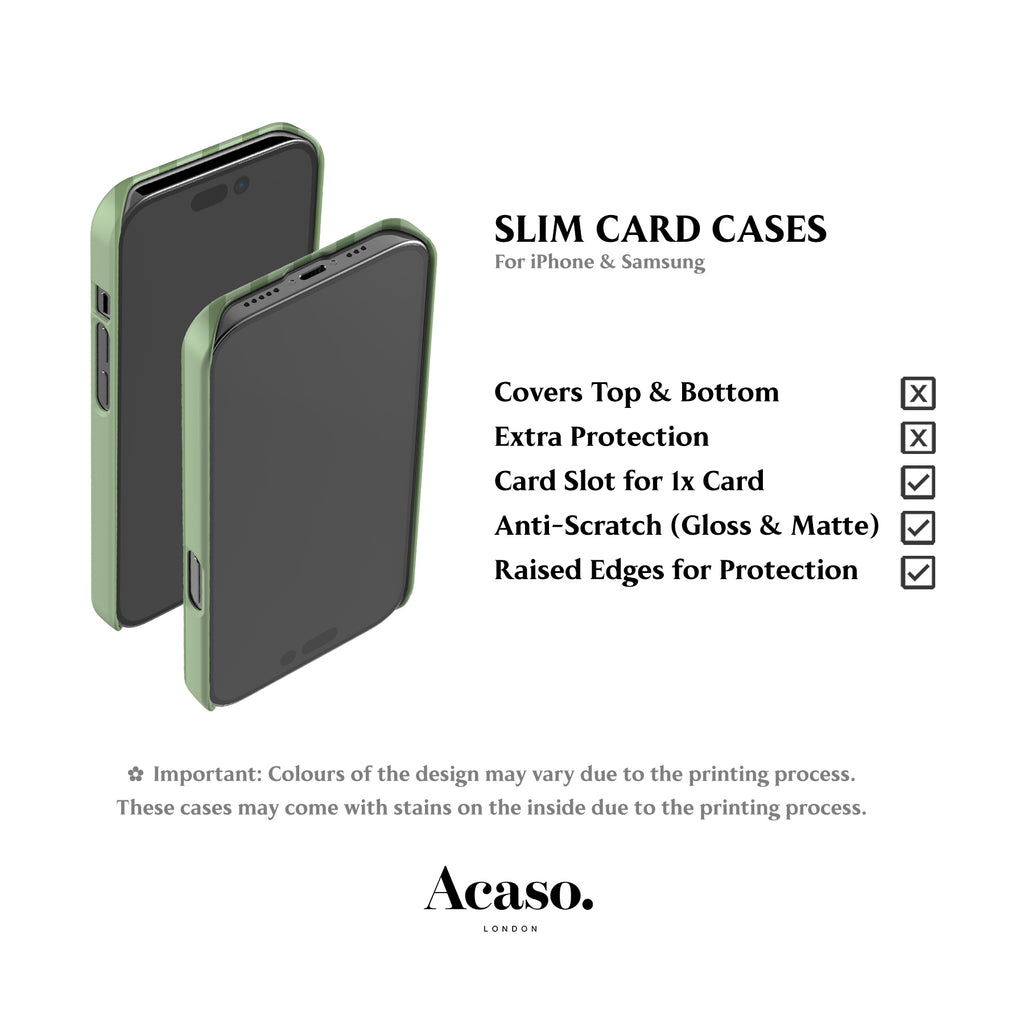 Ibiza Mint Stripes Card Case