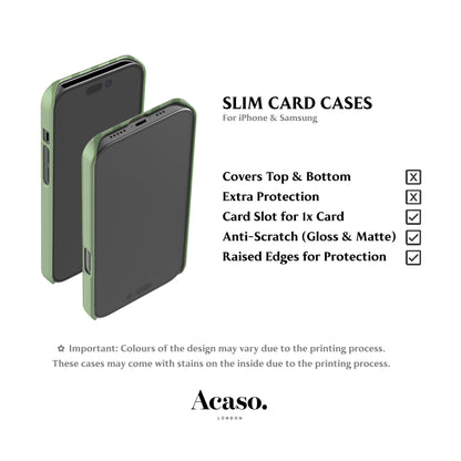 Ibiza Mint Stripes Card Case