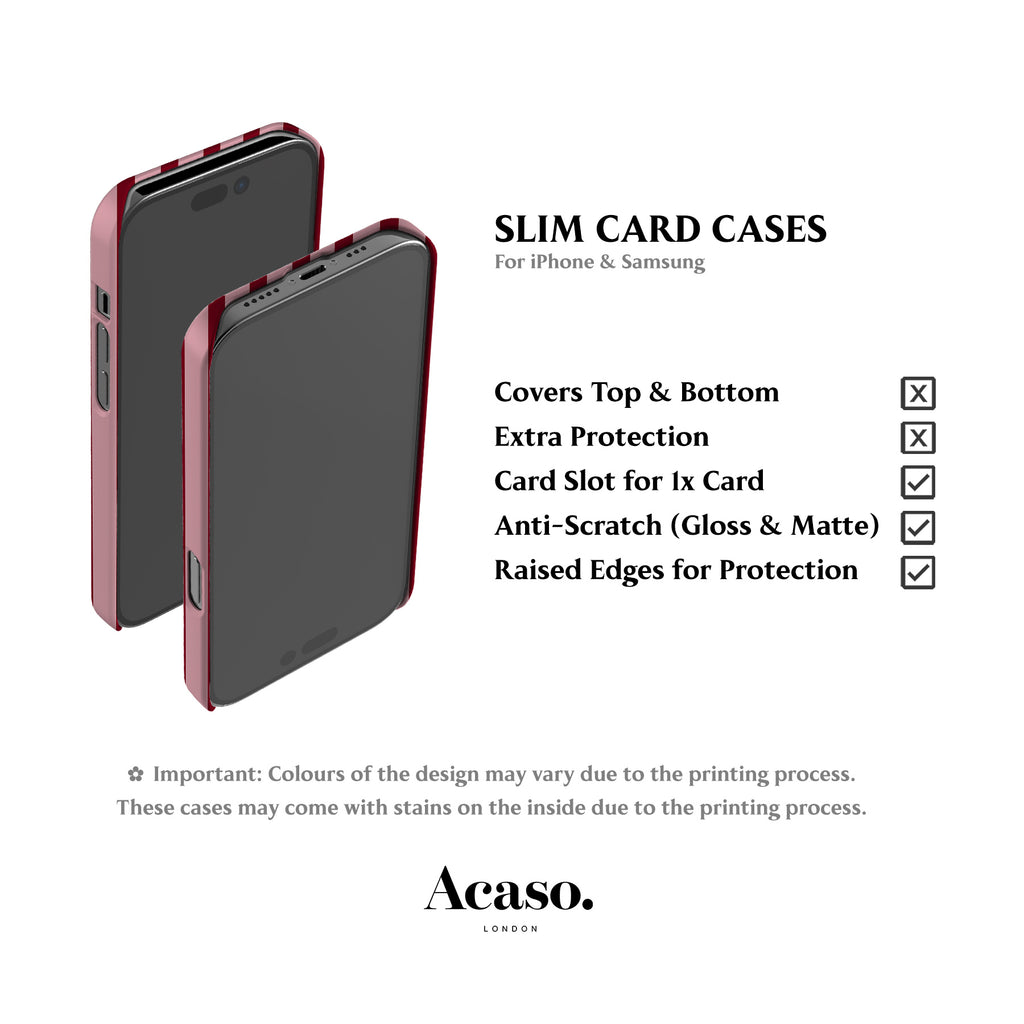 Ibiza Pink Stripes Card Case