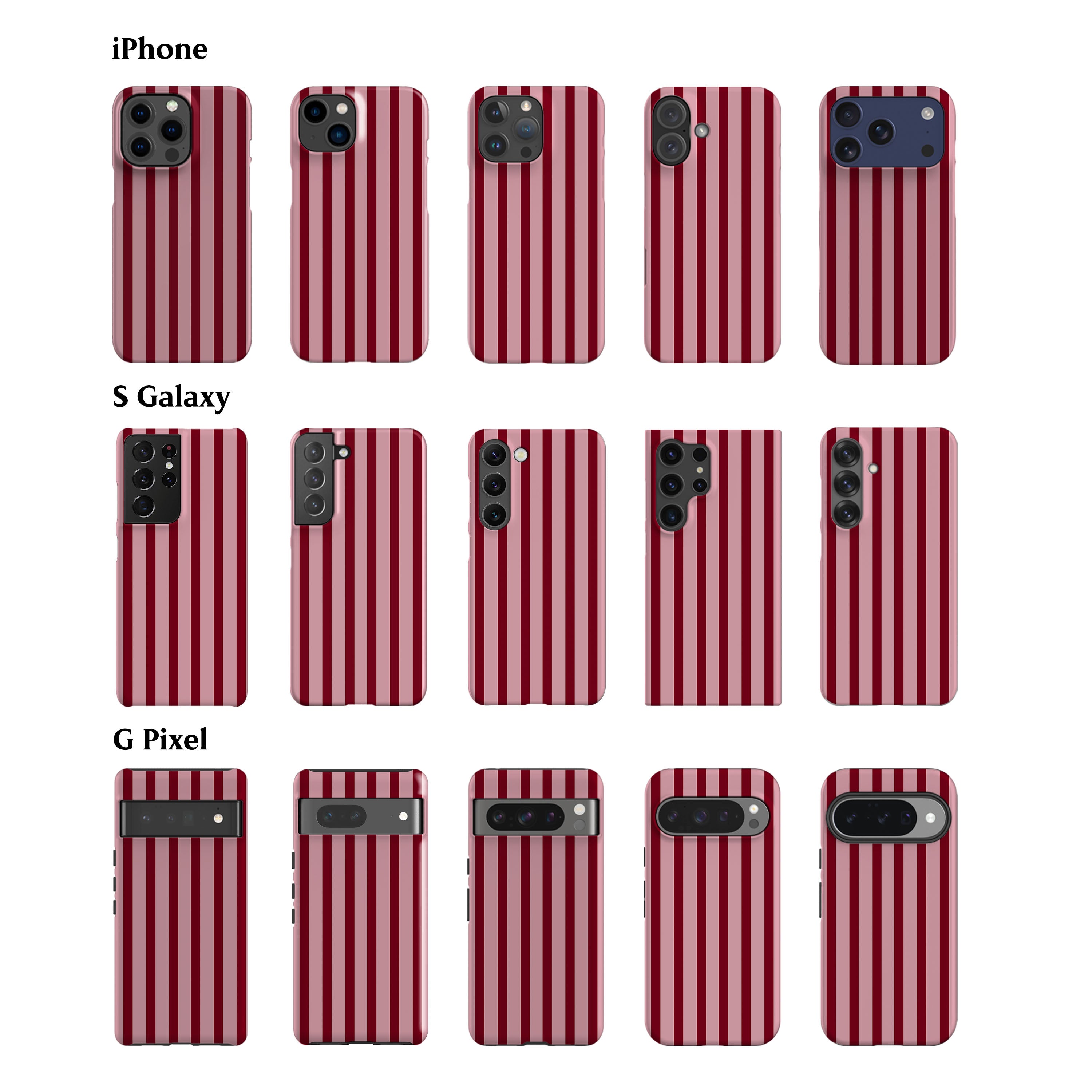 Ibiza Rose Stripes Phone Case