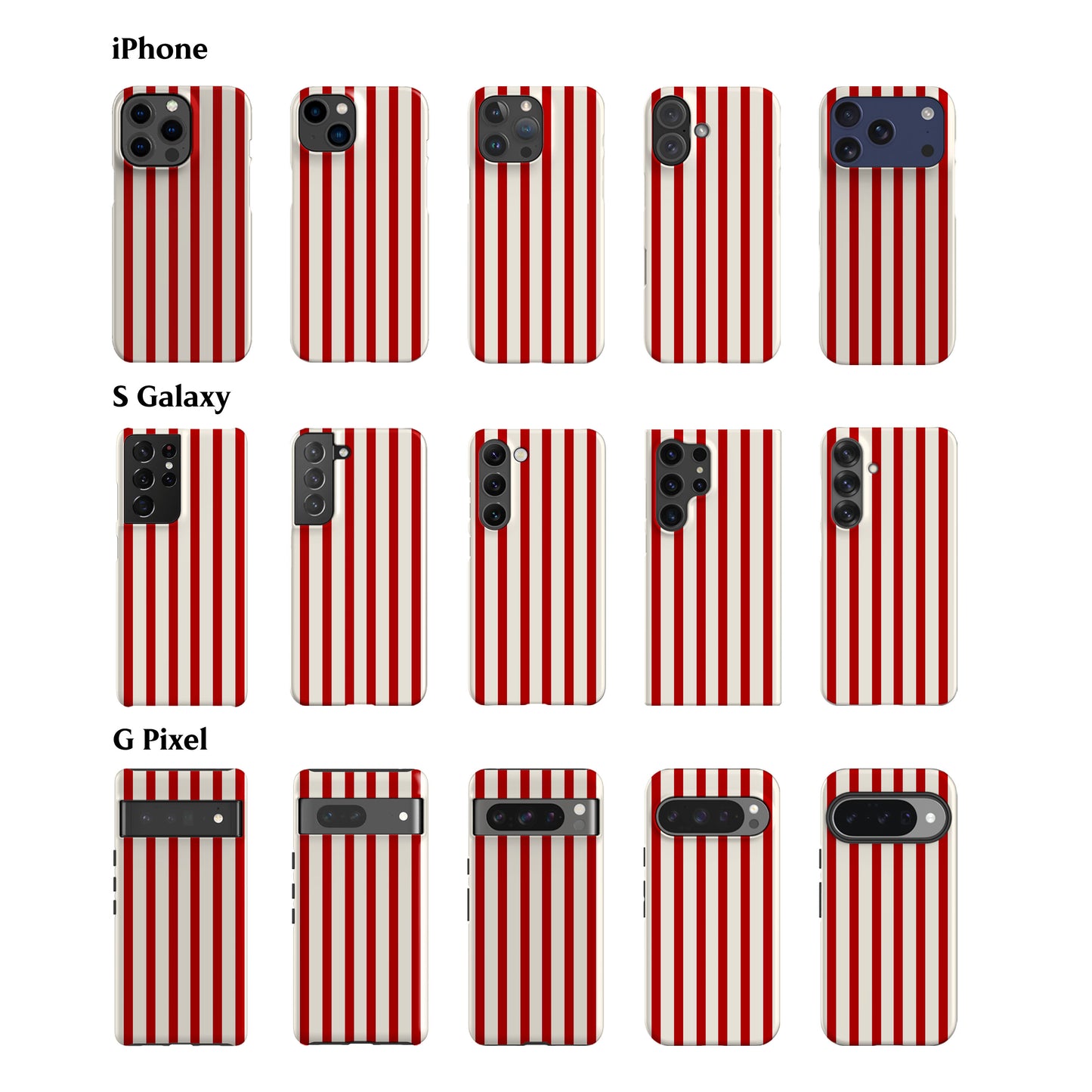 Ibiza Red Stripes Phone Case