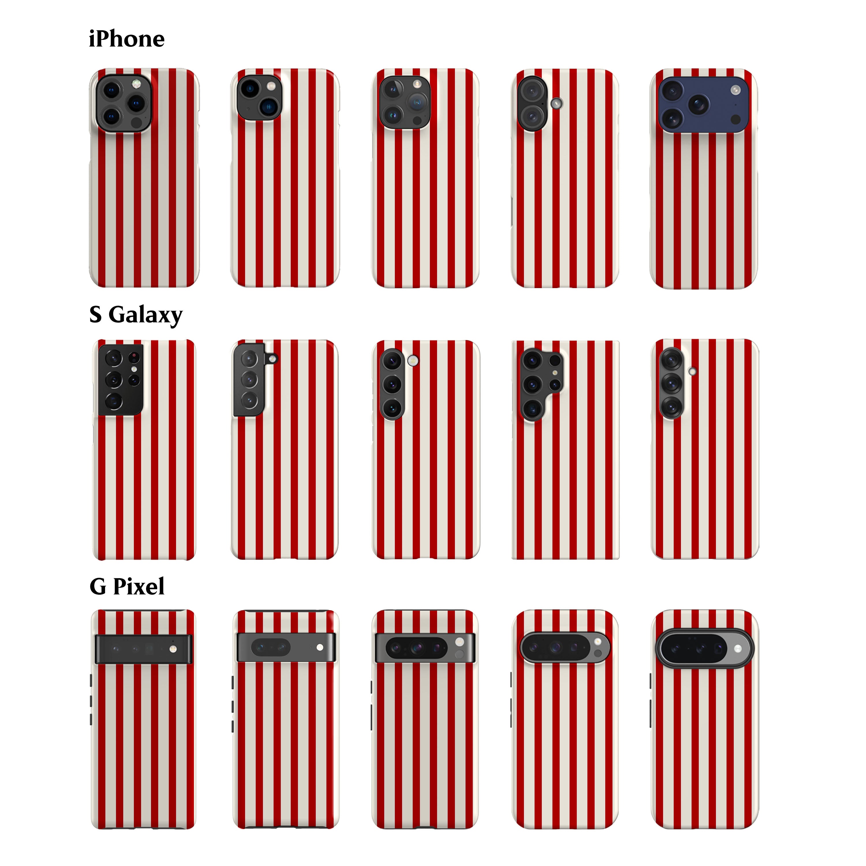 Ibiza Red Stripes Phone Case