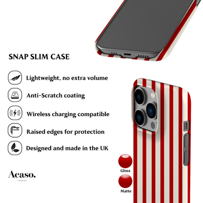 Ibiza Red Stripes Phone Case