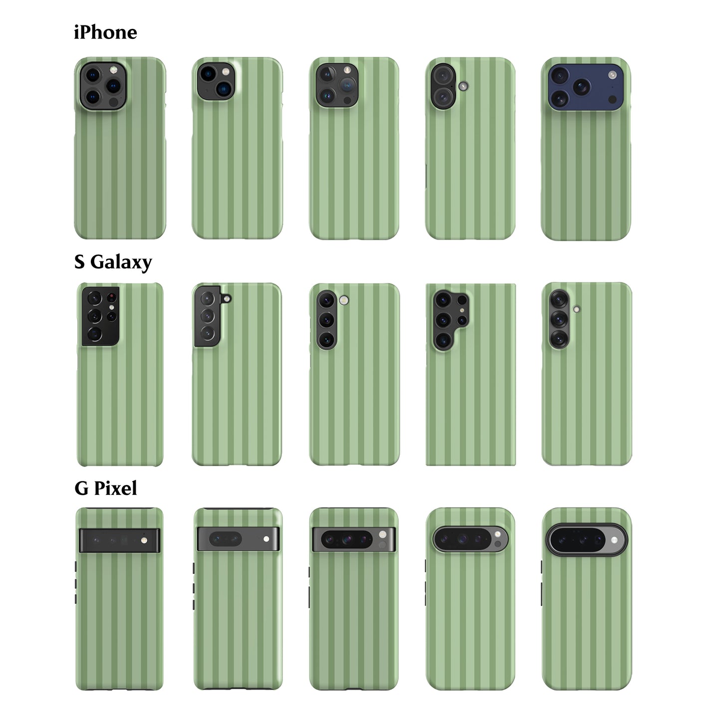 Ibiza Stripes Mint Phone Case