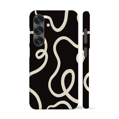 Ink Lines Black Phone Case