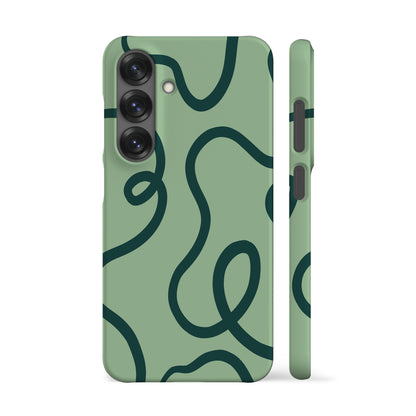 Ink Lines Green Phone Case