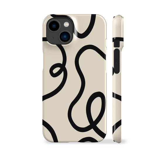 Ink Lines White Phone Case