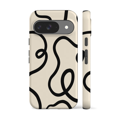 Ink Lines White Phone Case
