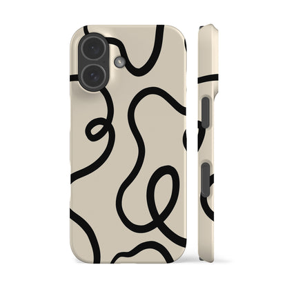 Ink Lines White Phone Case