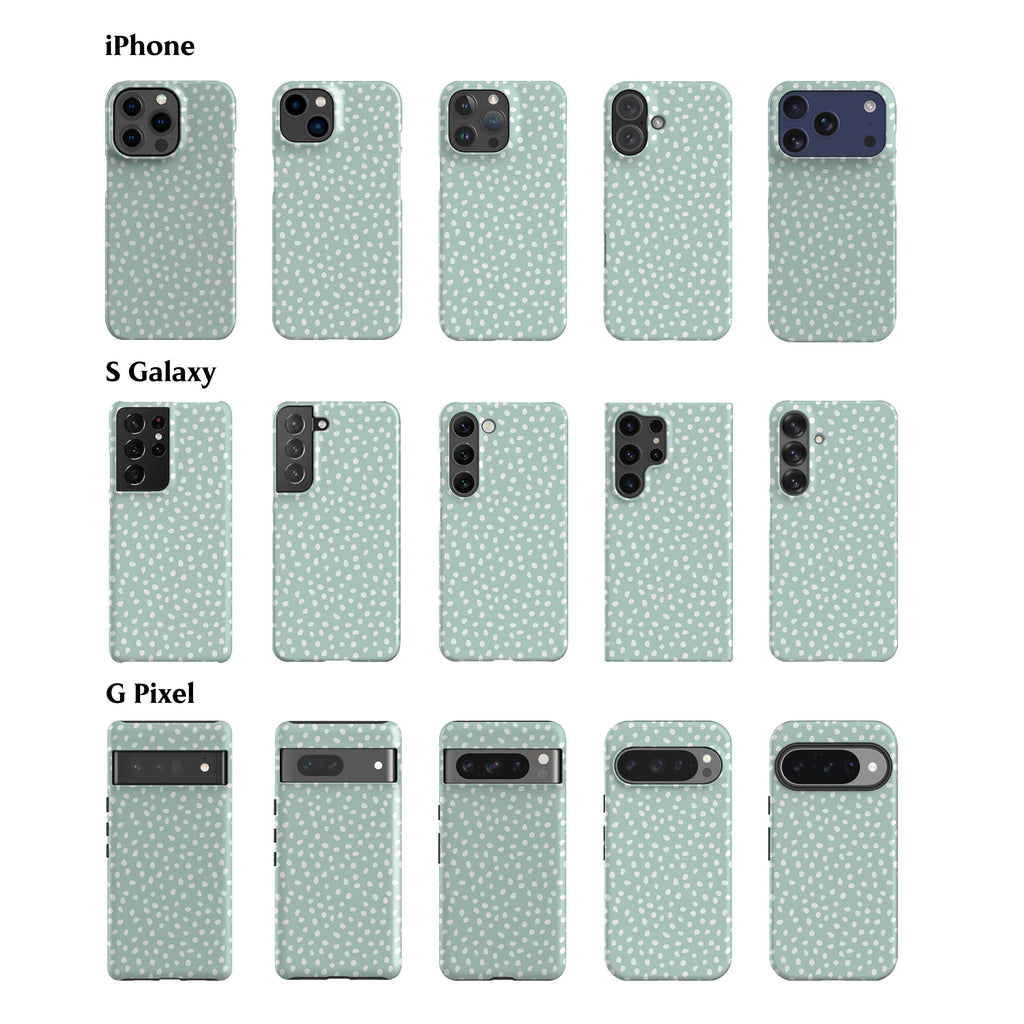 Jade Mini Dots Mint Phone Case