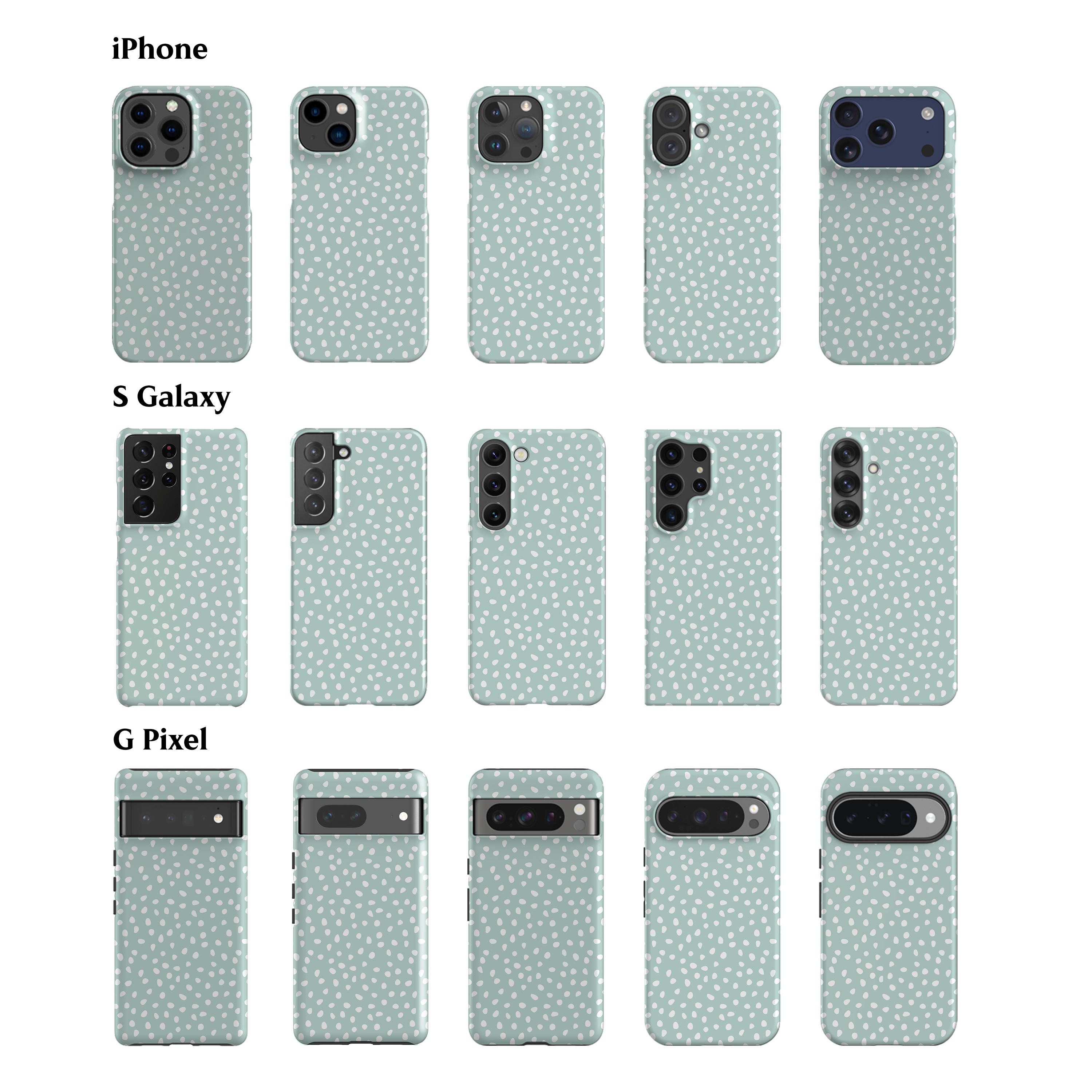 Jade Mini Dots Mint Phone Case