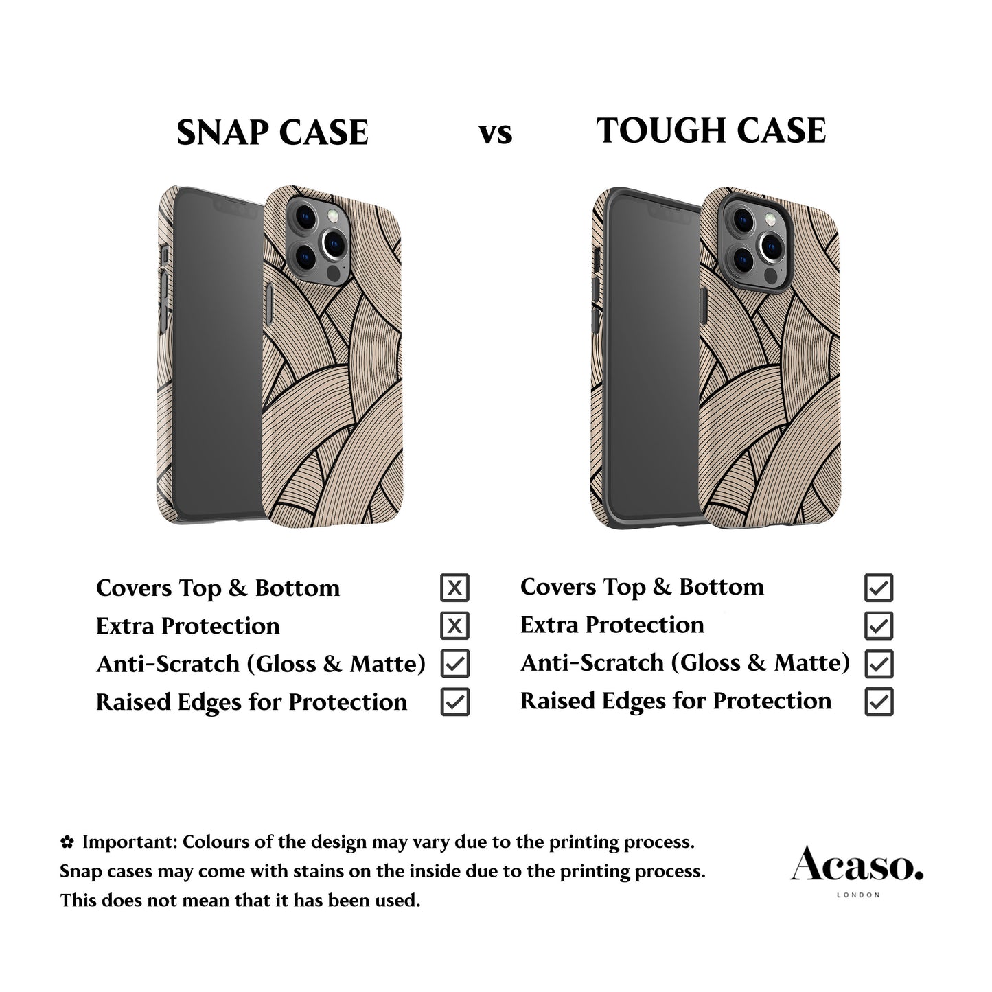 Japanese Line Art Beige Phone Case