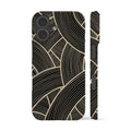 Japanese Line Art Black Phone Case