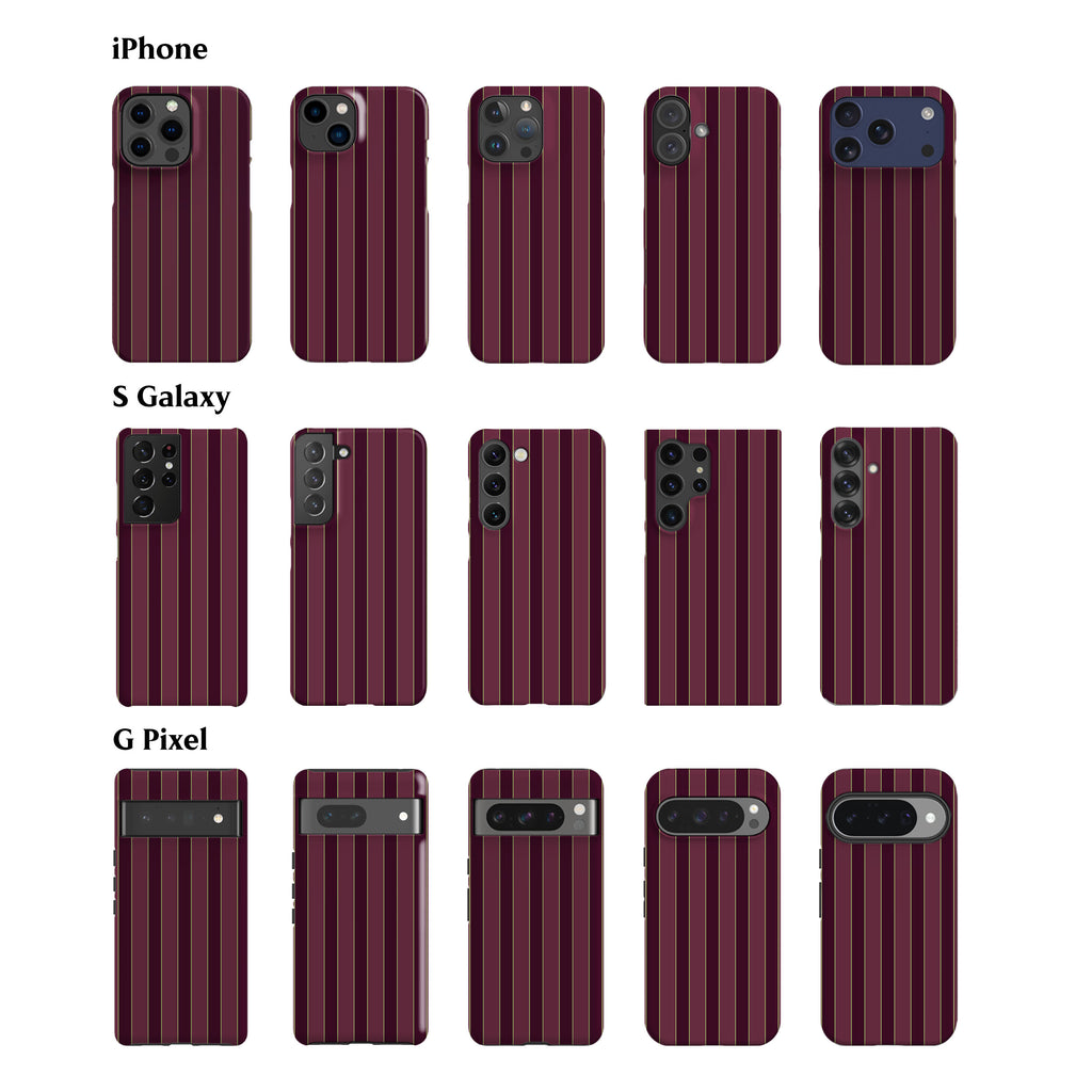 Jolly Deep Rose Stripes Phone Case