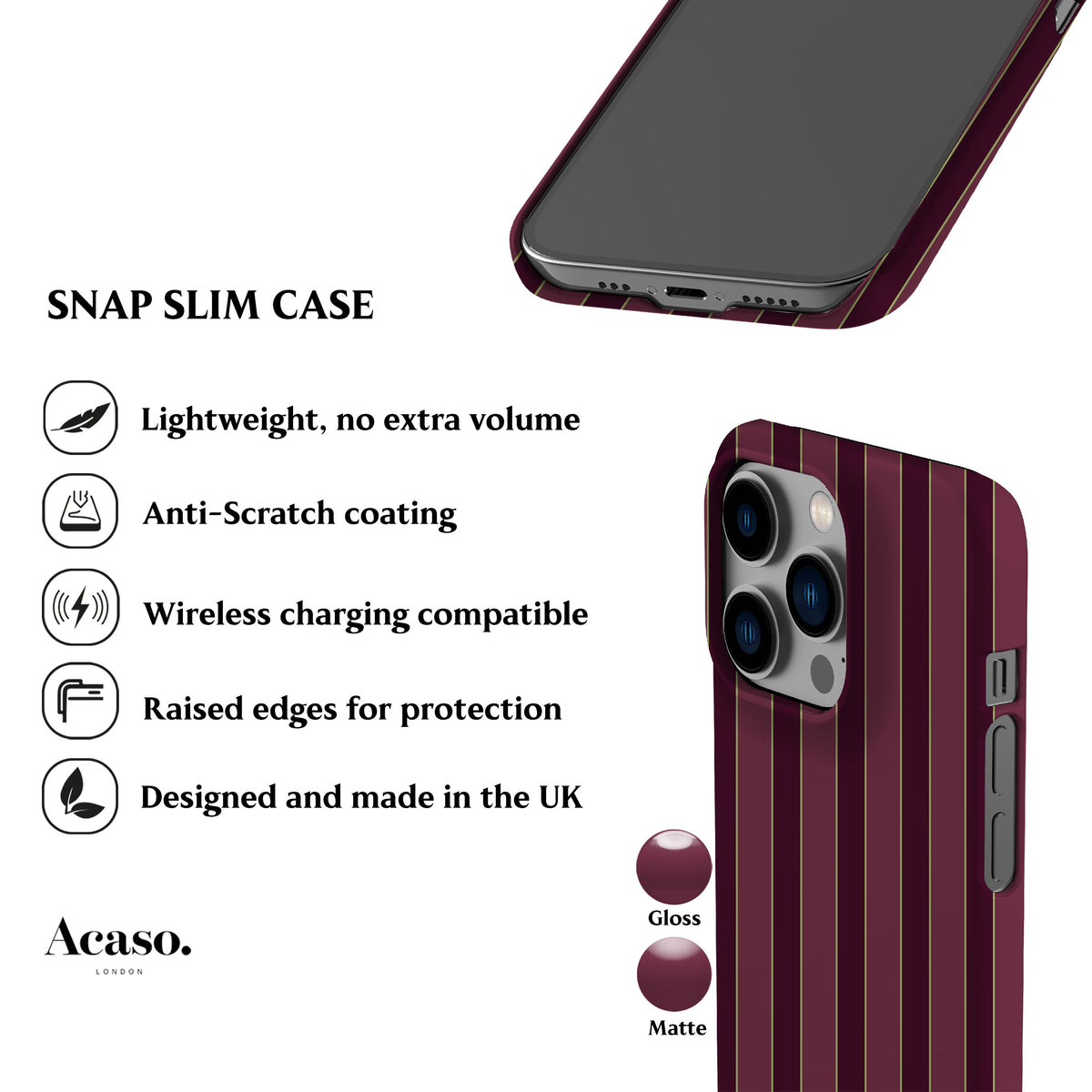 Jolly Deep Rose Stripes Phone Case