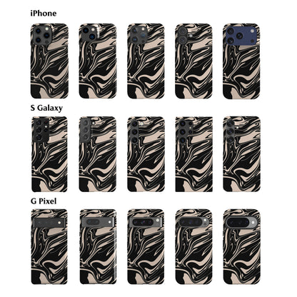 Juin Marble Black Phone Case
