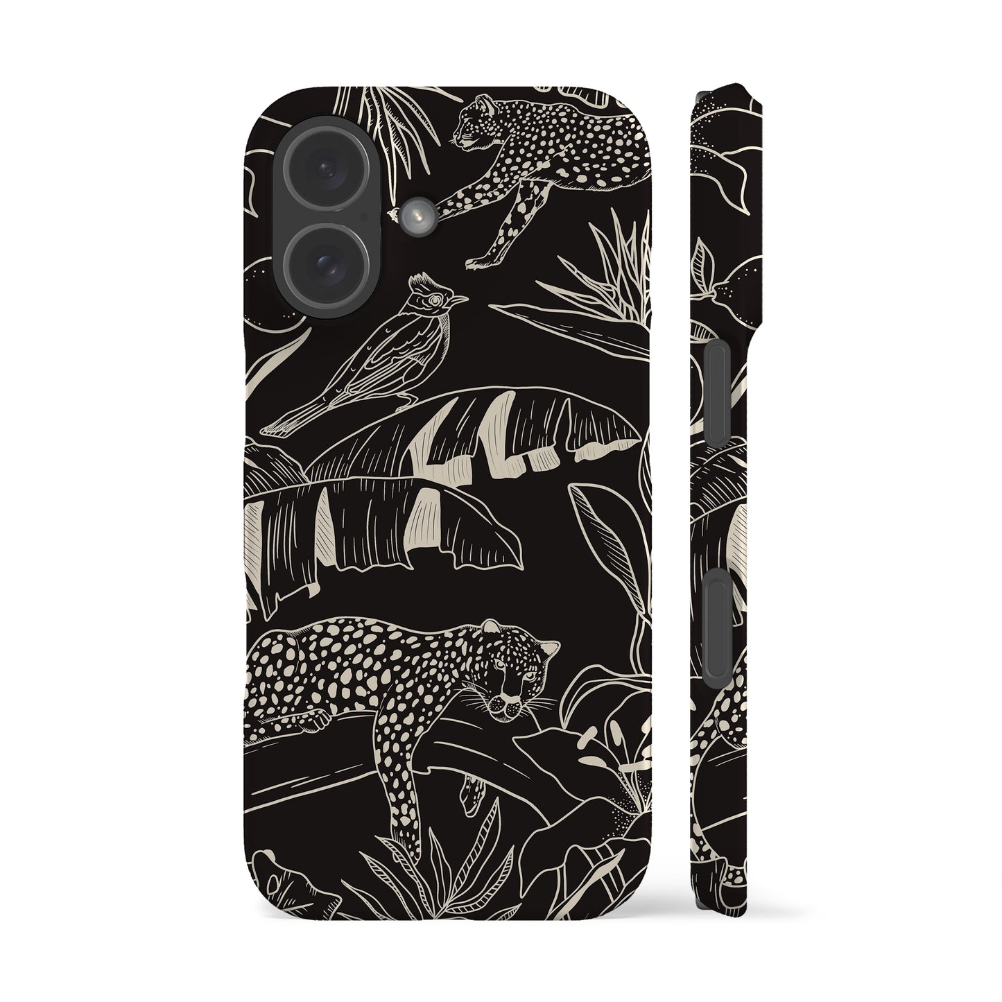 Jungle Jouy Black Phone Case