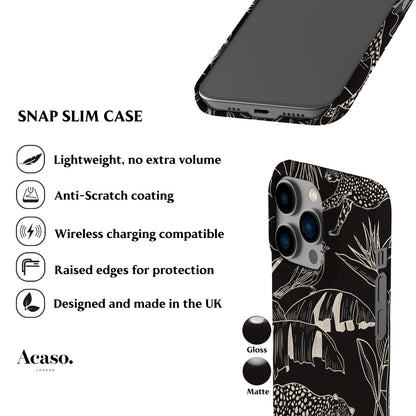 Jungle Jouy Black Phone Case
