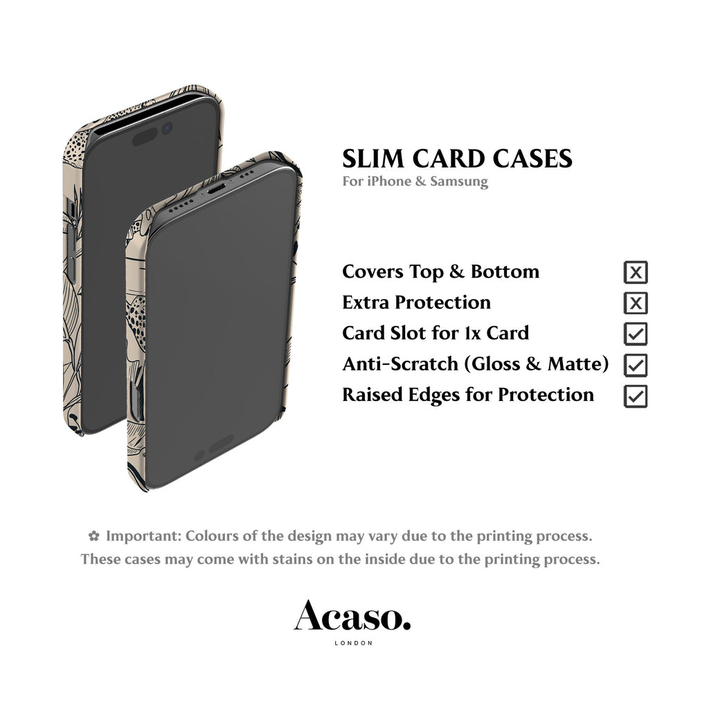 Jungle Toile de Jouy Card Case