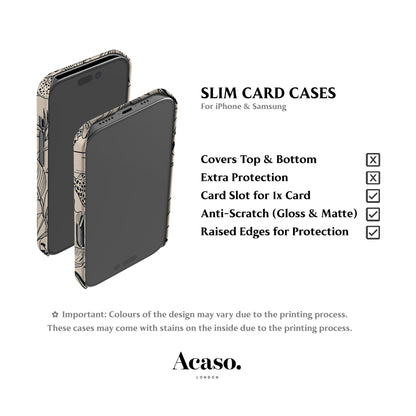 Jungle Toile de Jouy Card Case