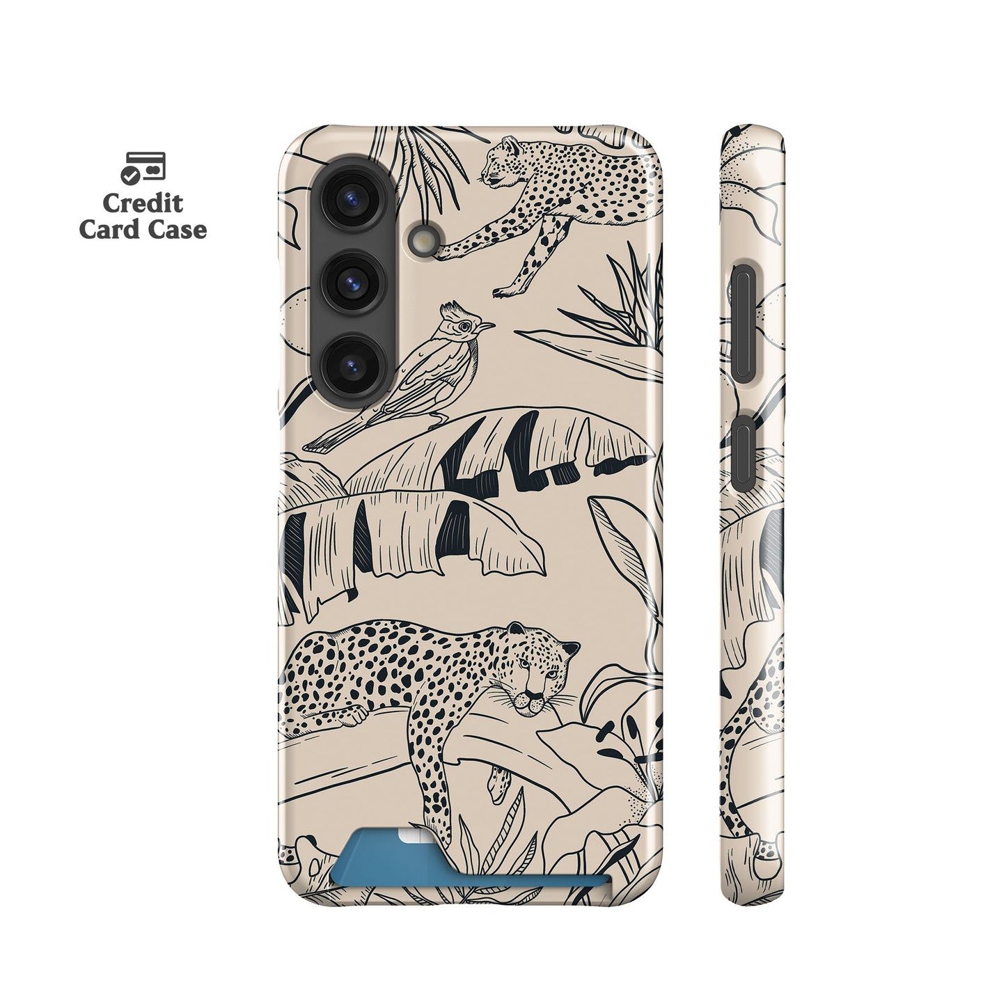 Jungle Toile de Jouy Card Case