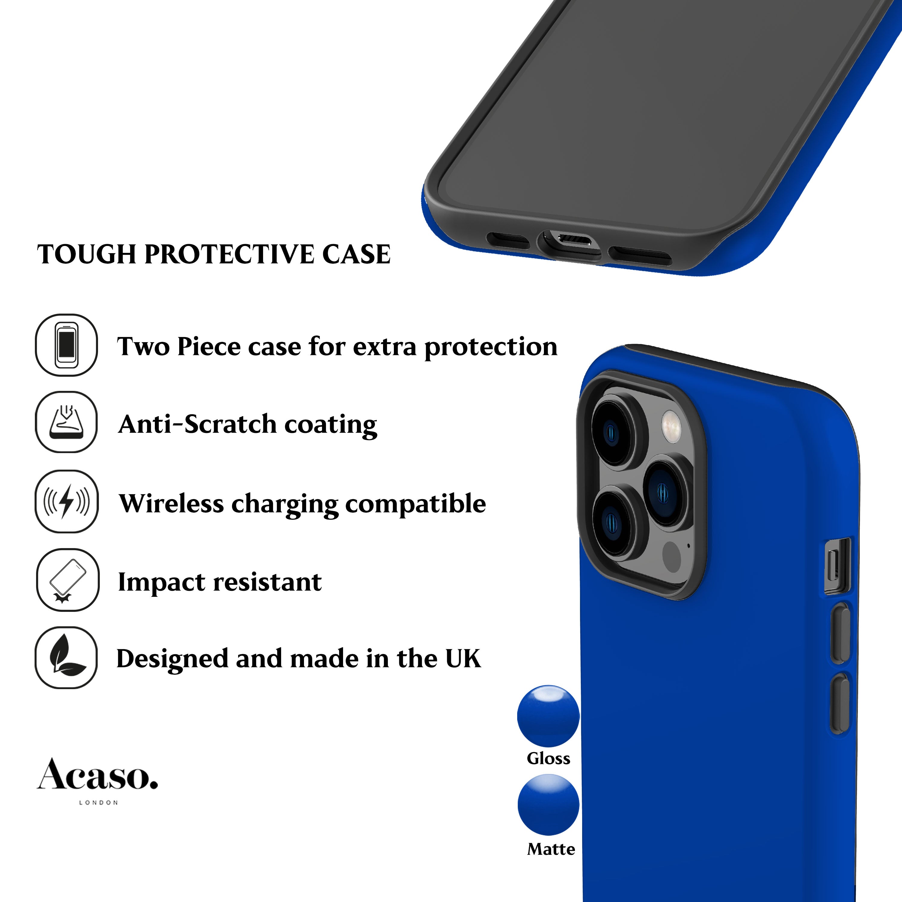 Solid Klein Blue Phone Case