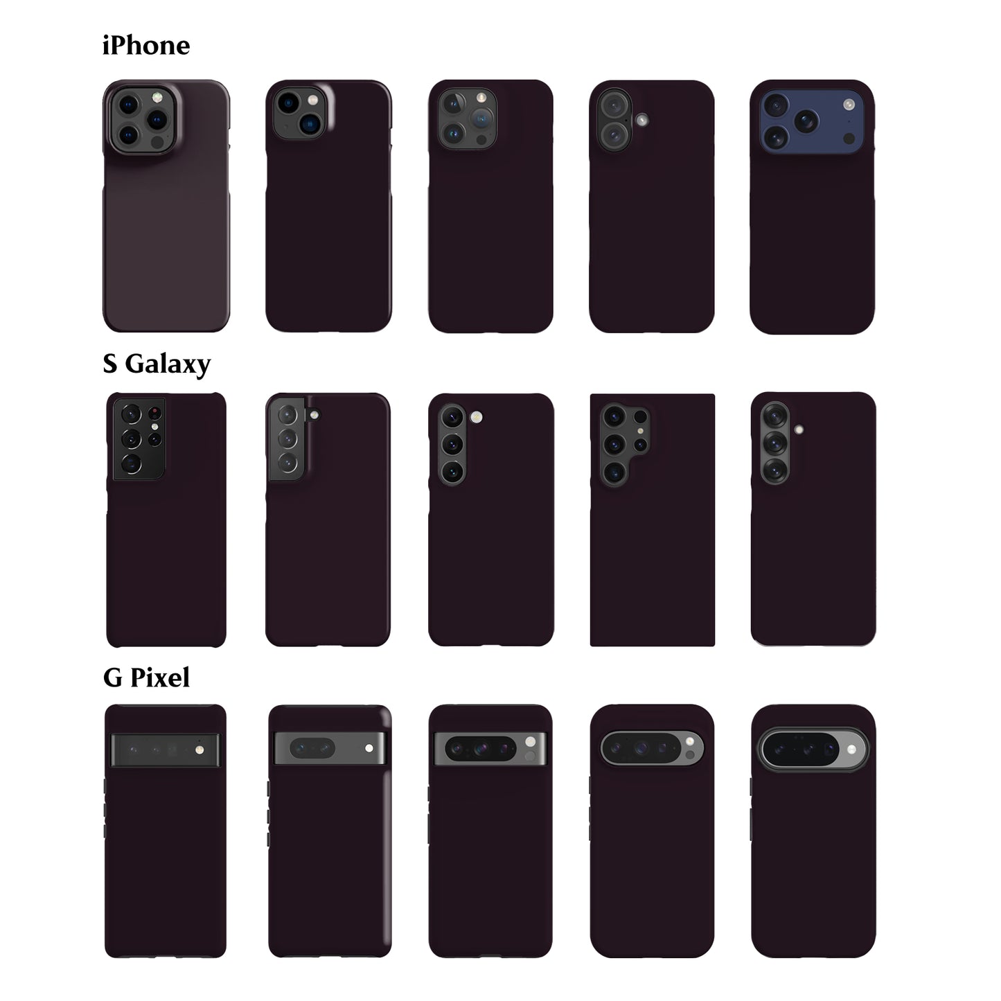 Kurobeni Solid Phone Case