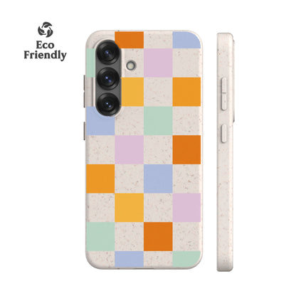 Colourful Checkers Eco-Friendly Phone Case