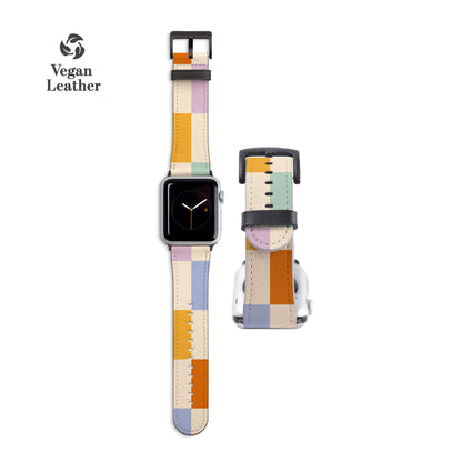 LARGE CHECKERED Multi Apple Watch Strap