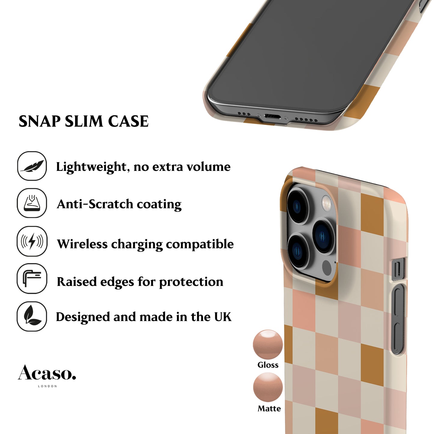 Fall Checkered Phone Case