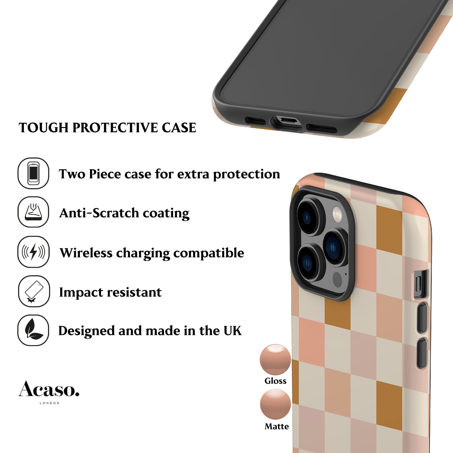 Fall Checkered Phone Case