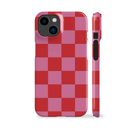 Aesthetic Pink Checkers Phone Case