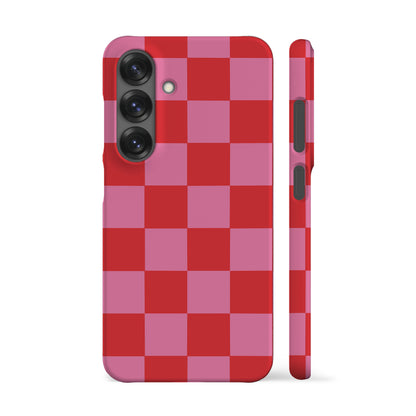 Aesthetic Pink Checkers Phone Case