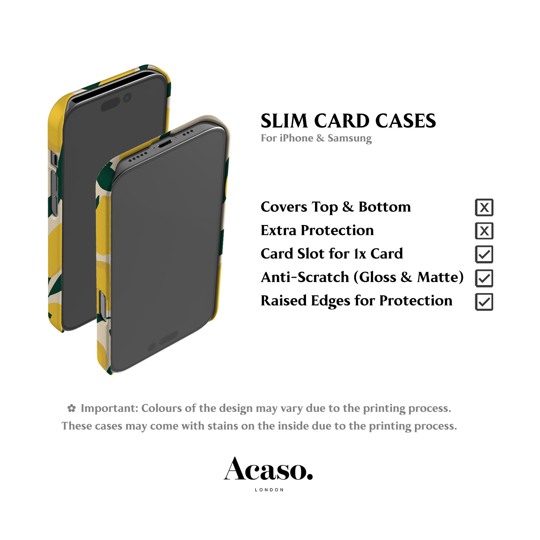 Lemons Card Case