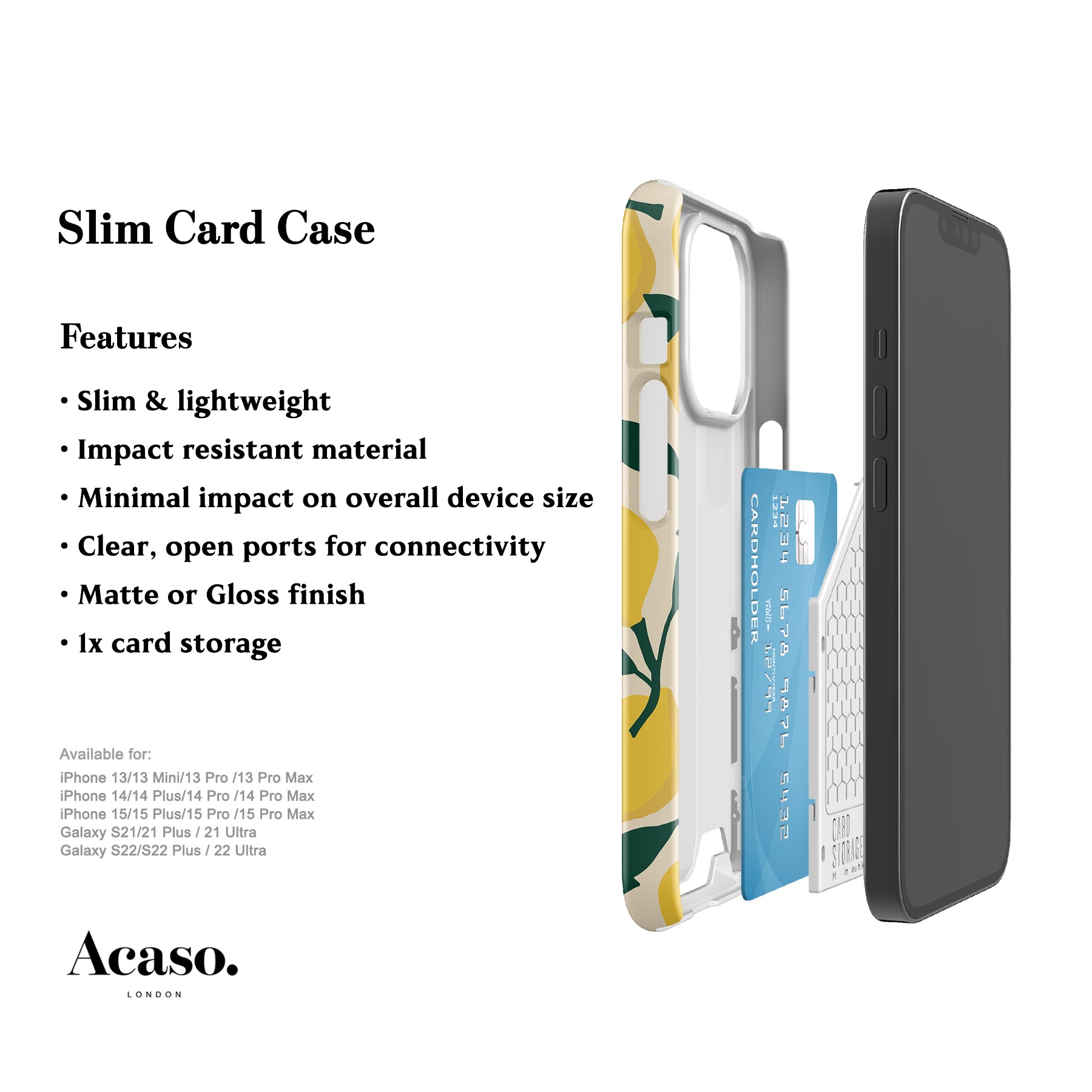 Lemons Card Case