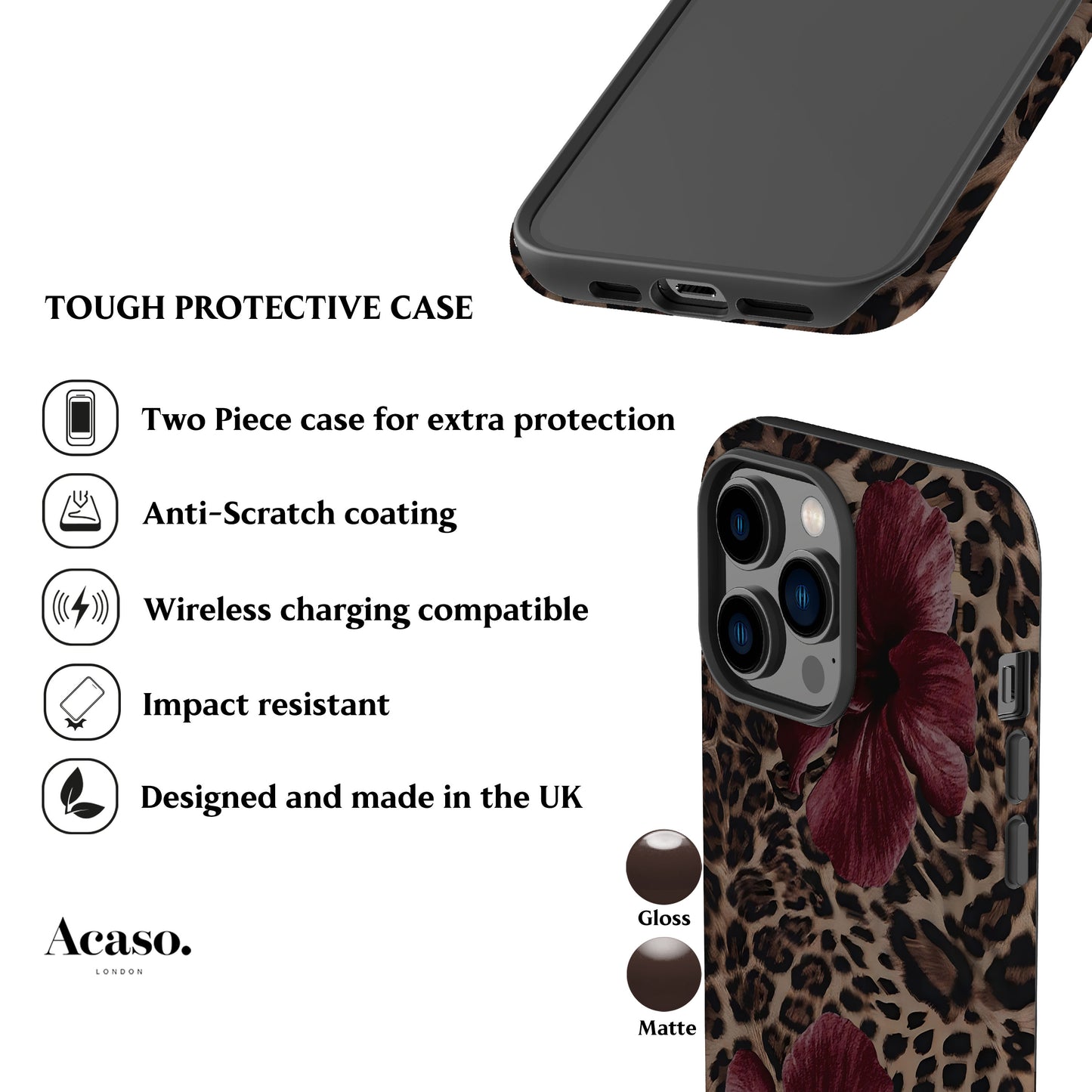 Leo Hibiscus Phone Case