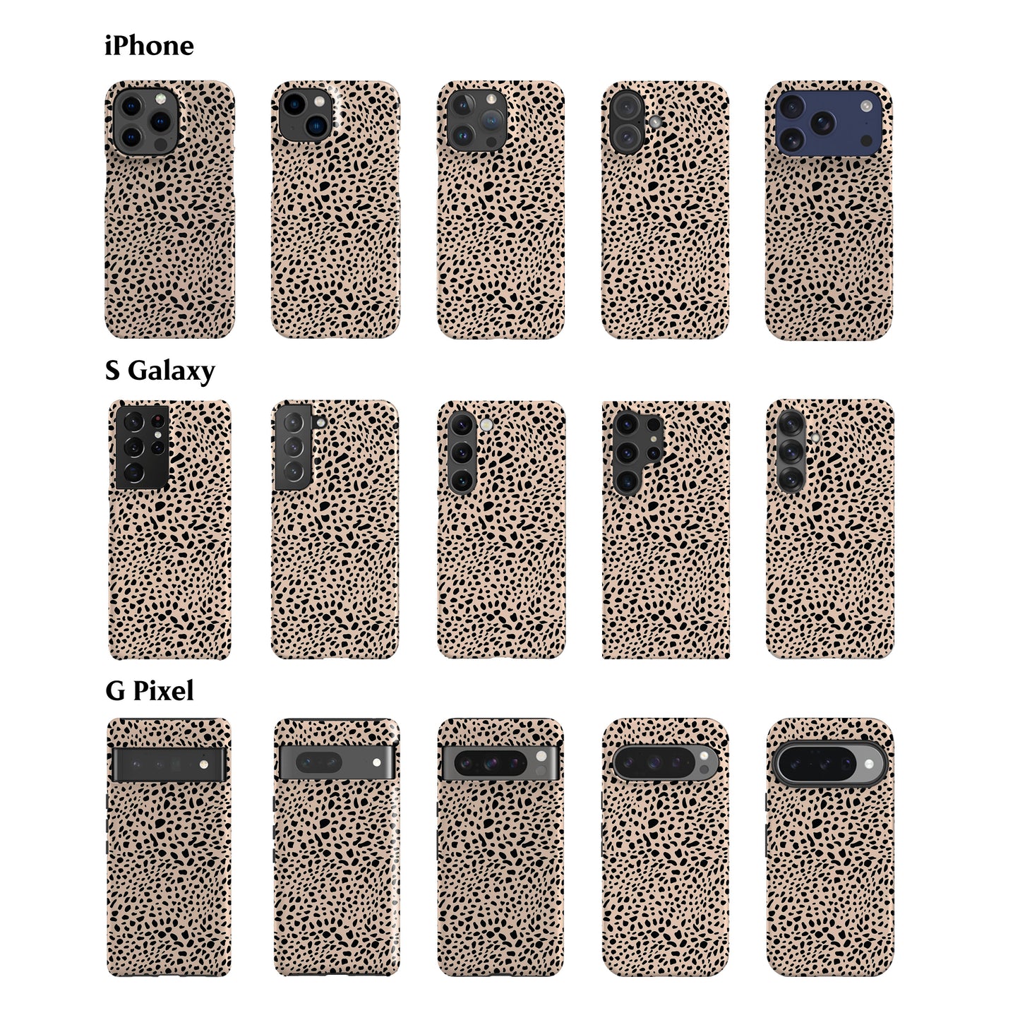 Leopard Rose Phone Case