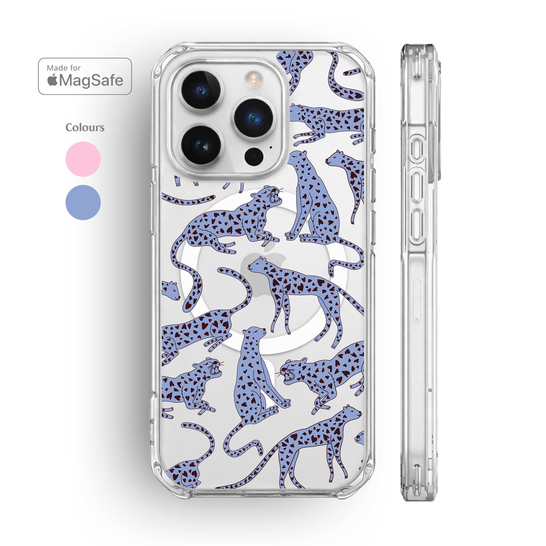 Cheetahs Clear MagSafe iPhone Case