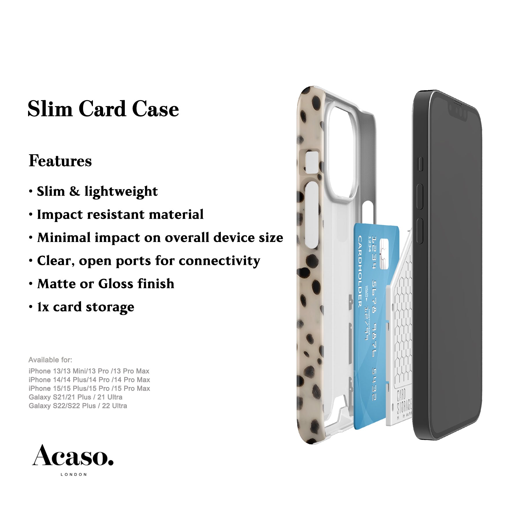 Light Bambi Spots Card Case